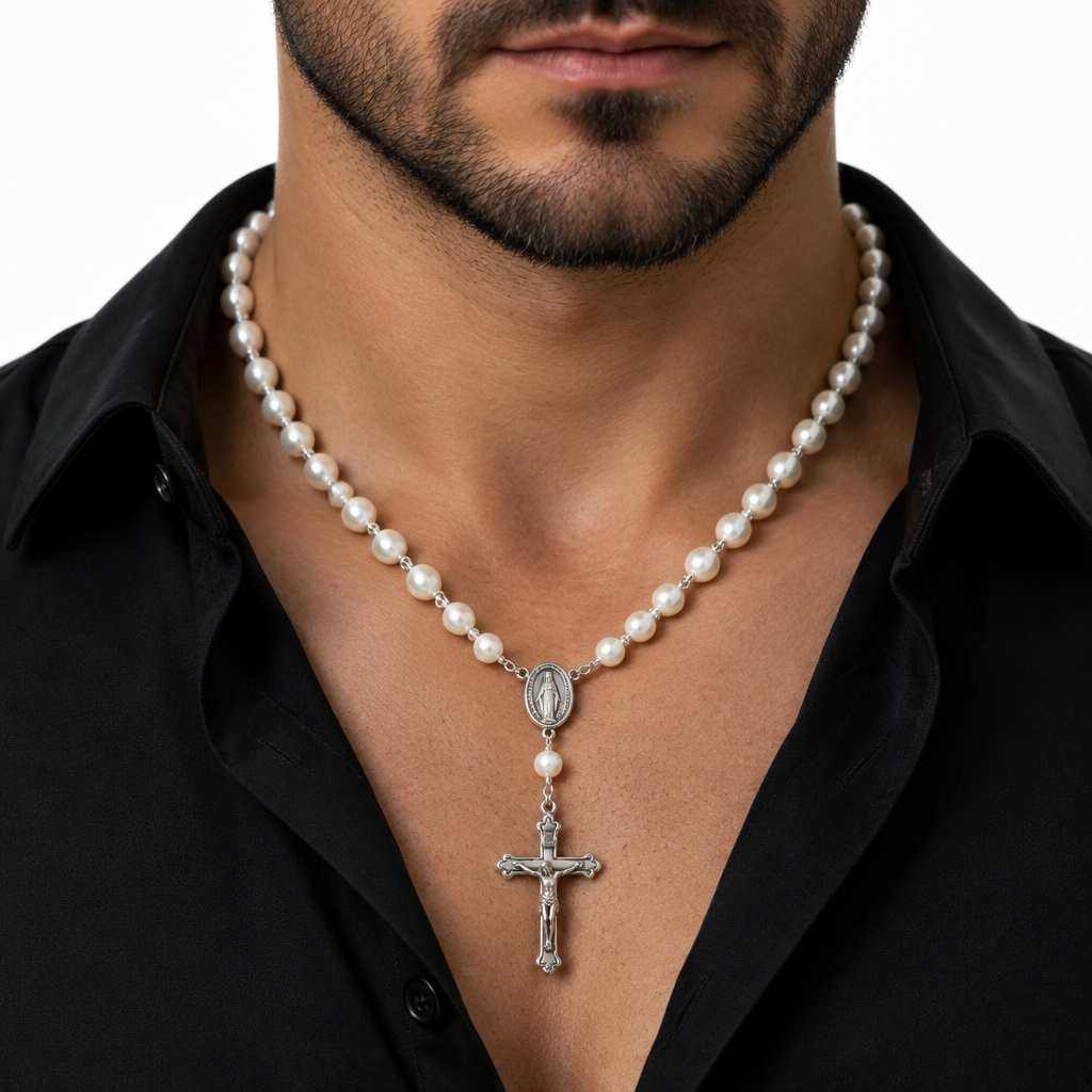 Collier Homme Et Femme Perle