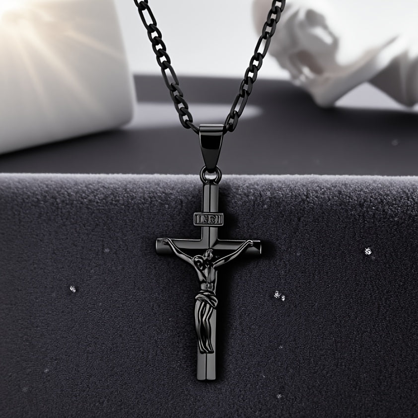 Collier Pendentif Croix Solide pour Prières et Fêtes
