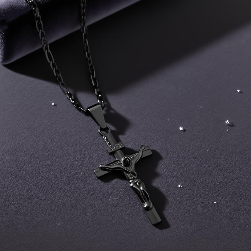 Collier Pendentif Croix Solide pour Prières et Fêtes