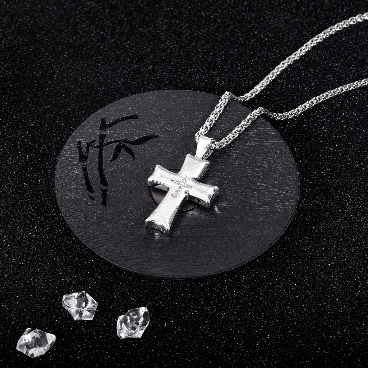 Collier Pendentif Croix en Argent 925