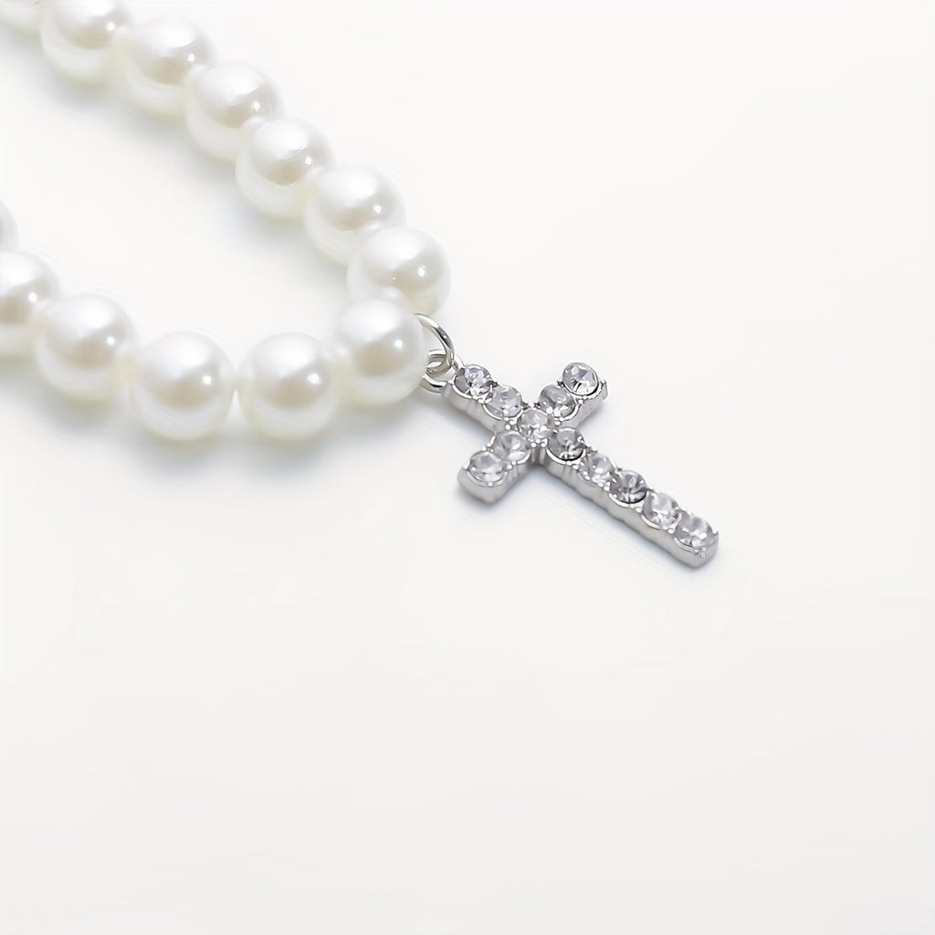 Collier Pendentif Croix Hip-Hop pour Homme