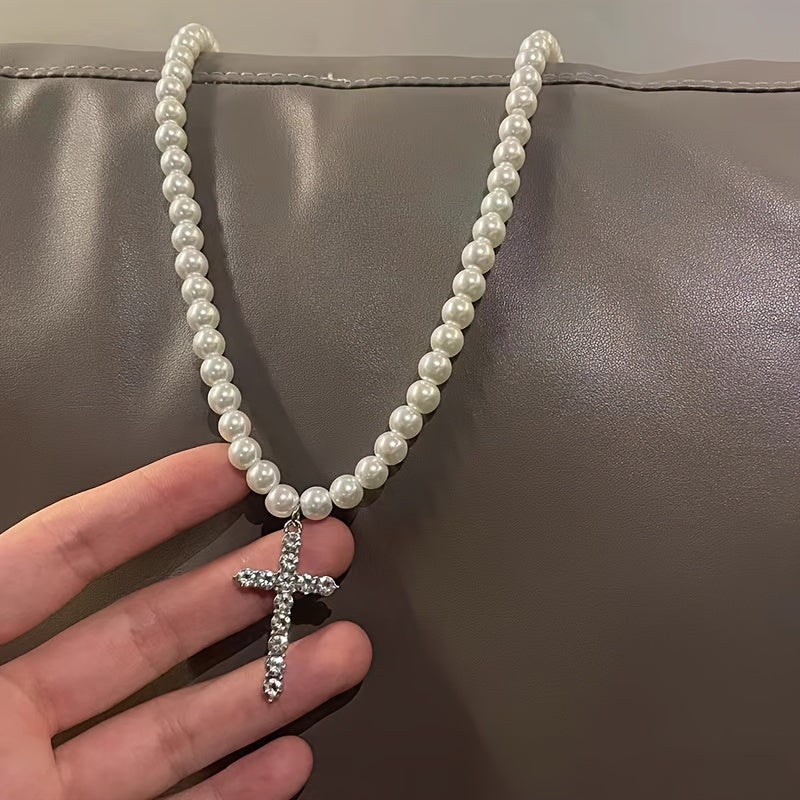 Collier Pendentif Croix Hip-Hop pour Homme