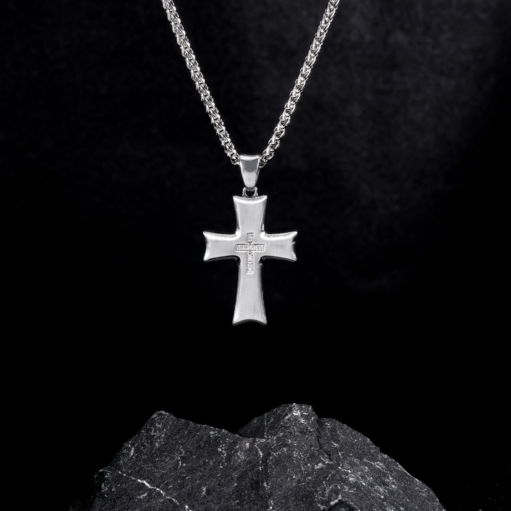 Collier Pendentif Croix en Argent 925