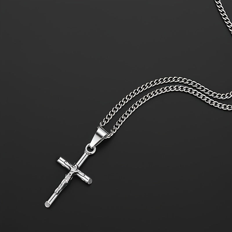 Collier Pendentif Hip Hop en Acier Inoxydable Unisexe