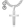 Collier Pendentif Croix en Argent 925 pour Homme