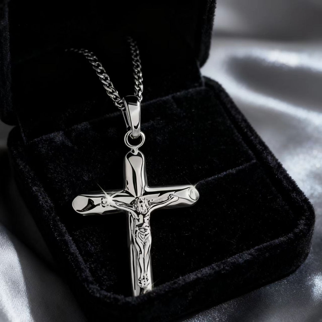 Collier Pendentif Hip Hop en Acier Inoxydable Unisexe
