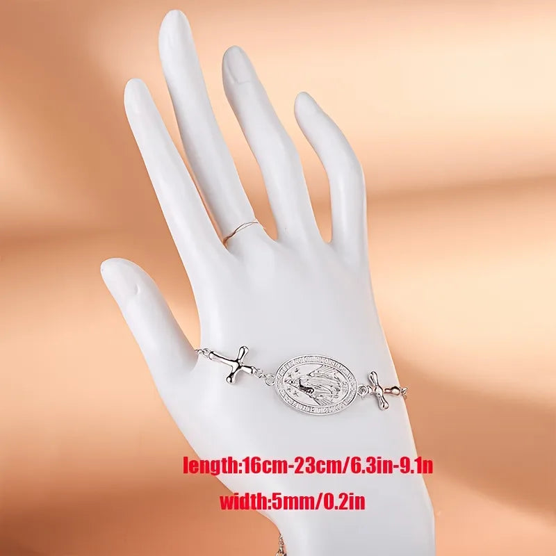 Bracelet Croix en Argent 925 pour Homme