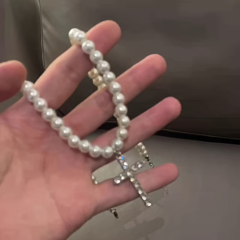 Collier Pendentif Croix Hip-Hop pour Homme