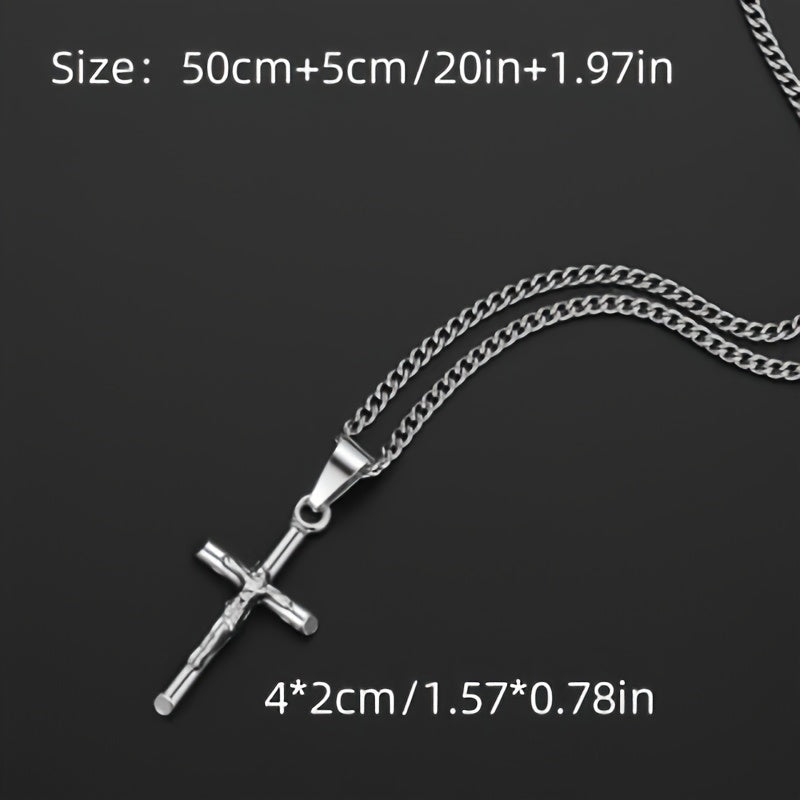 Collier Pendentif Hip Hop en Acier Inoxydable Unisexe